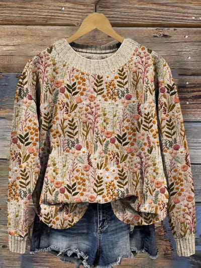 Madeline | Comfortable Floral Sweater