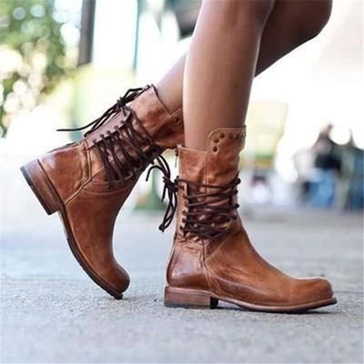 WINDY | URBAN LEATHER LACE-UP BOOTS