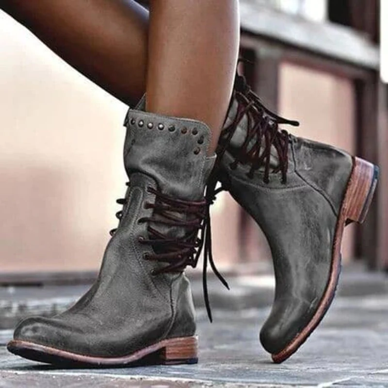 WINDY | URBAN LEATHER LACE-UP BOOTS