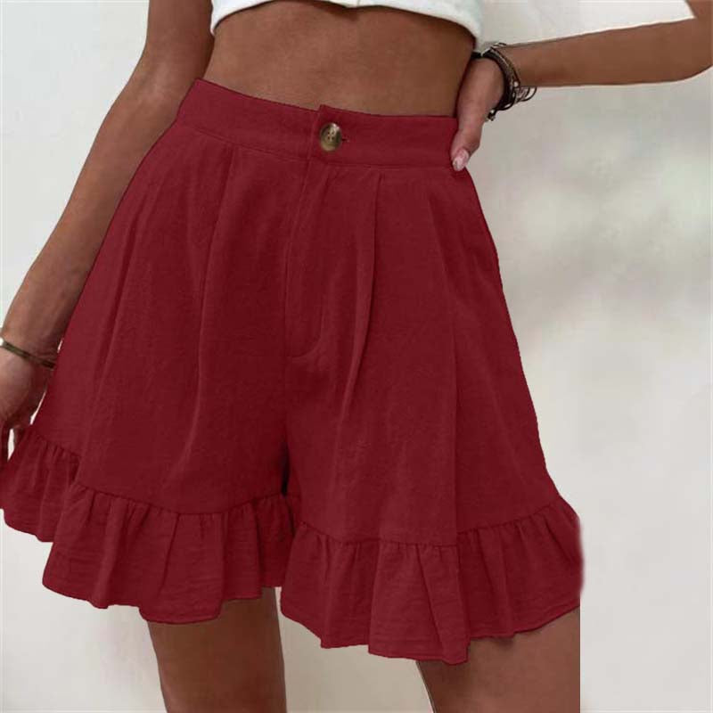 CIELO | RUFFLE HEM SHORTS