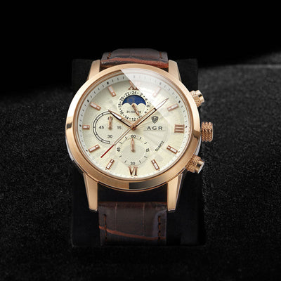 Luxury Leather Quartz Watch