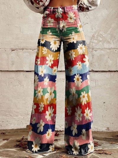 DAISY | RETRO COLORFUL PANTS