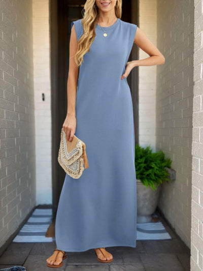 Rica| Elegant Linen Dress with Handmade Details