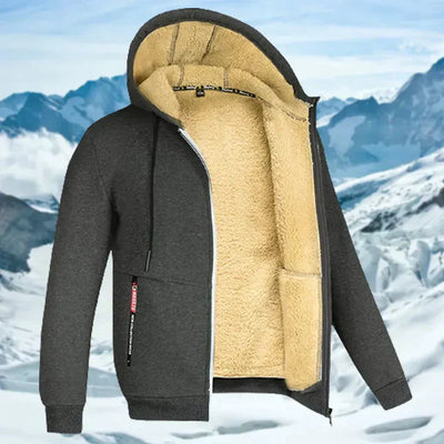 Caleb | Men's Hooded Winter Jacket with Fleece Lining