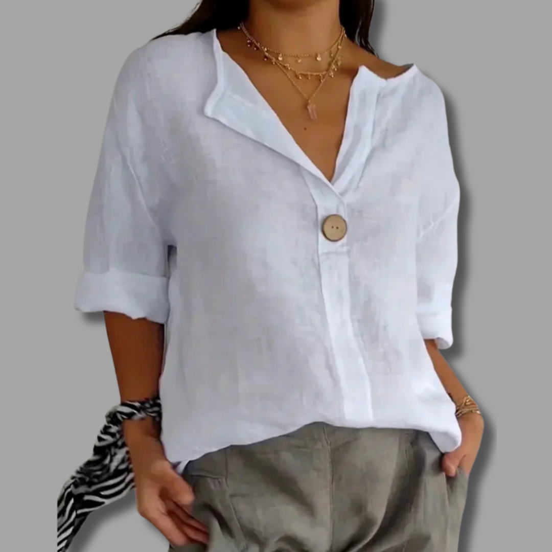 Nona | Simple Elegance V-Neck Blouse