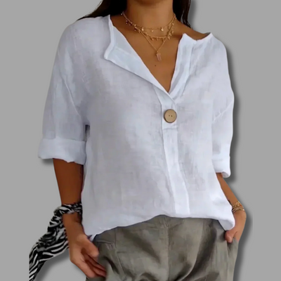 Nona | Simple Elegance V-Neck Blouse