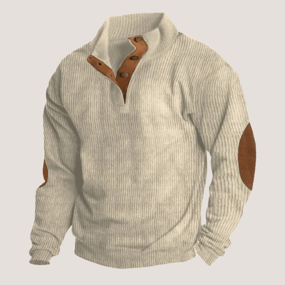 Lorenzo | Corduroy Sweatshirt with a Classic Collar