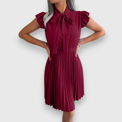 Zoe | Short-Sleeve Dress With A Bow