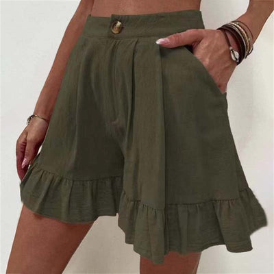 CIELO | RUFFLE HEM SHORTS