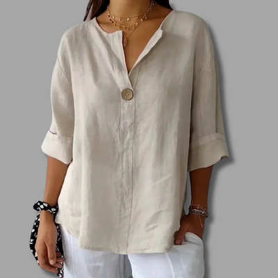 Nona | Simple Elegance V-Neck Blouse