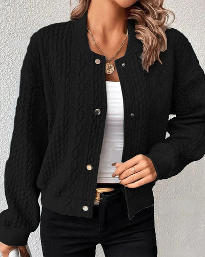 Sydney | Comfortable knitted jacket with handmade details