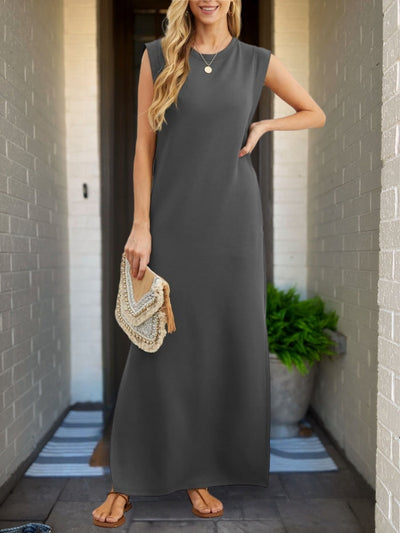 Rica| Elegant Linen Dress with Handmade Details