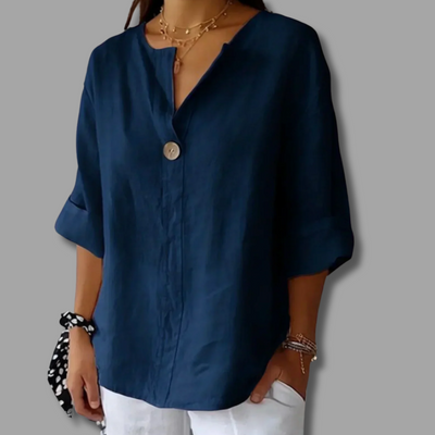 Nona | Simple Elegance V-Neck Blouse