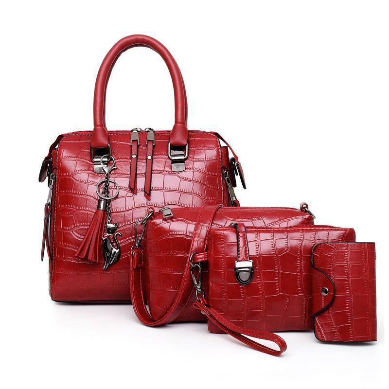 Timeless Charm | Stylish 4-Piece Handbag Set