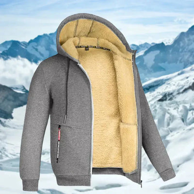 Caleb | Men's Hooded Winter Jacket with Fleece Lining