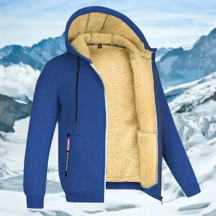 Caleb | Men's Hooded Winter Jacket with Fleece Lining