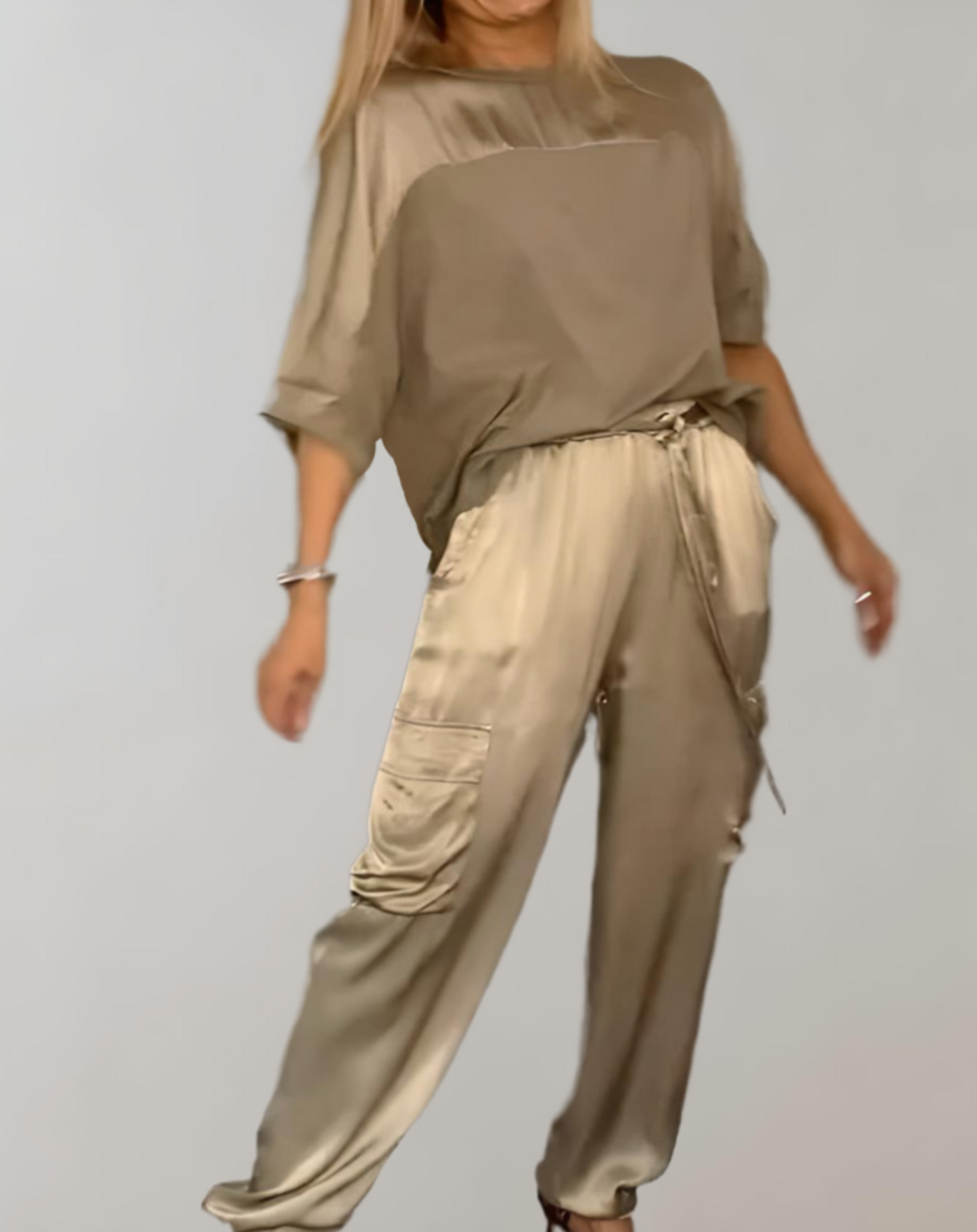 ADIE | ELEGANT SILKY LOUNGE & CARGO SET