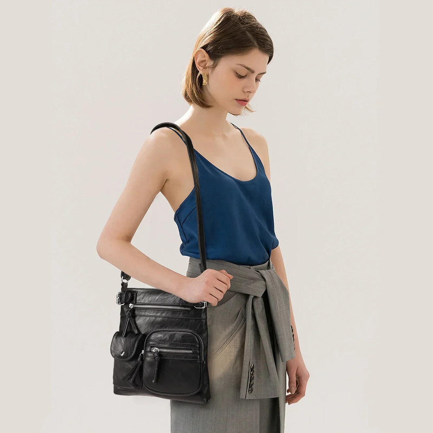 Ariana™ Crossbody | Chic Multiple Pockets Bag