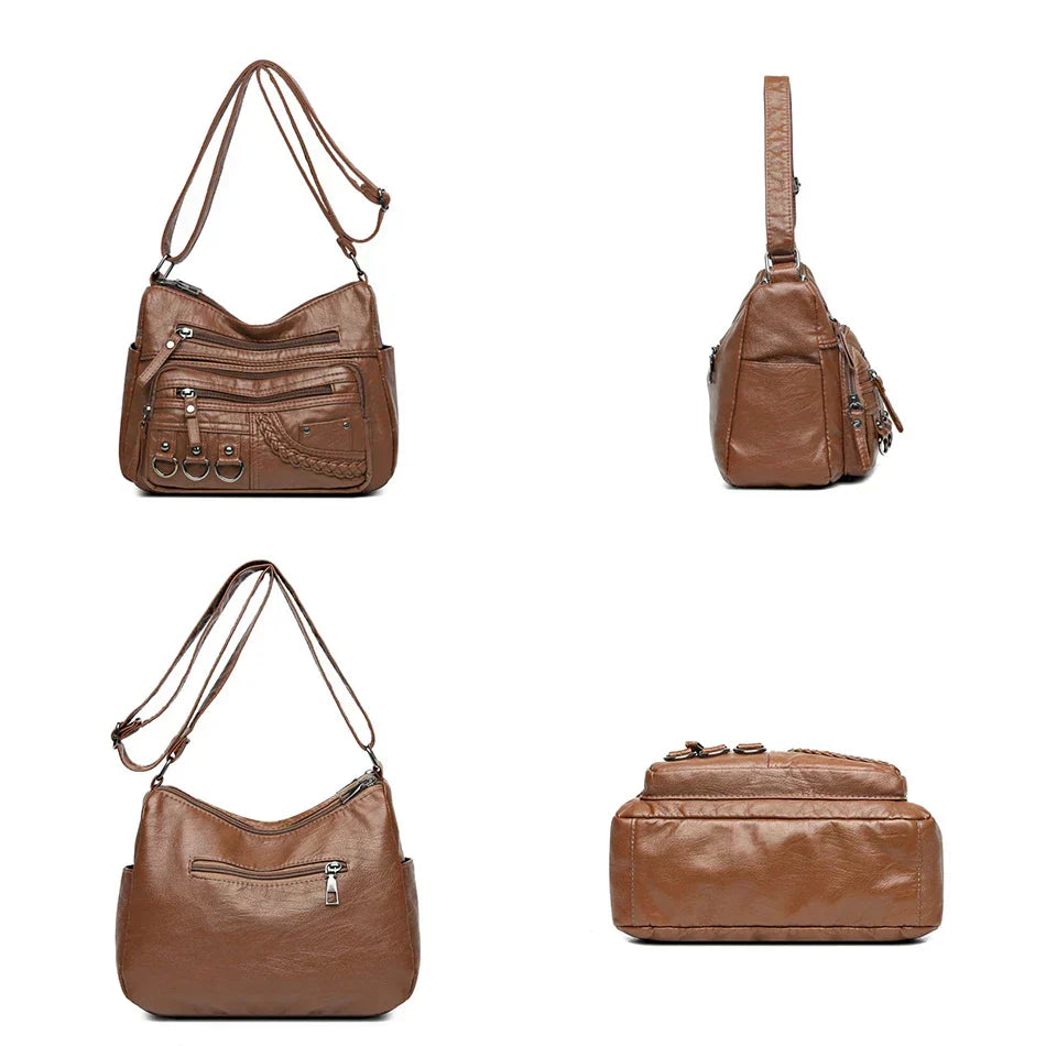 Timeless Charm | Soft Zipper Handbag