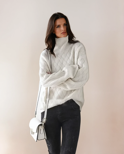 Yoko | Oversized Cashmere Turtleneck