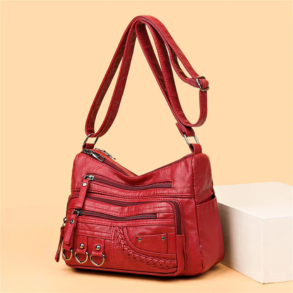 Timeless Charm | Soft Zipper Handbag