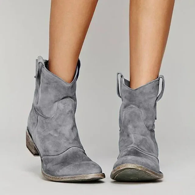 SAVANNAH | Retro Western Ankle Boots