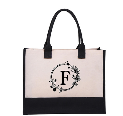 Harper™ - Letter Personalized Tote Bag