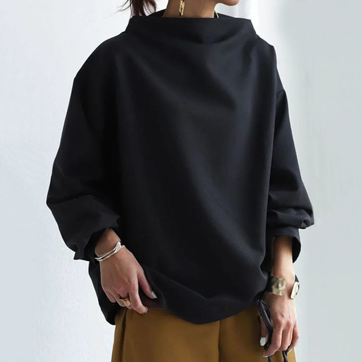 SERAPHINA | Elegant High Neck Sweater