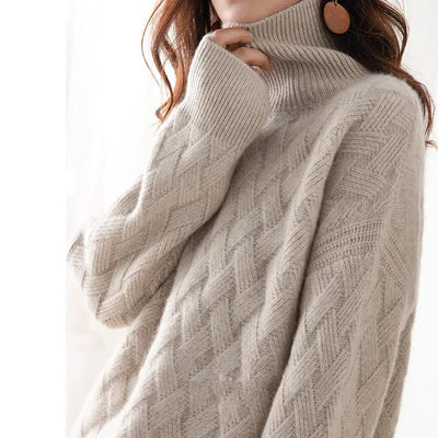 Yoko | Oversized Cashmere Turtleneck