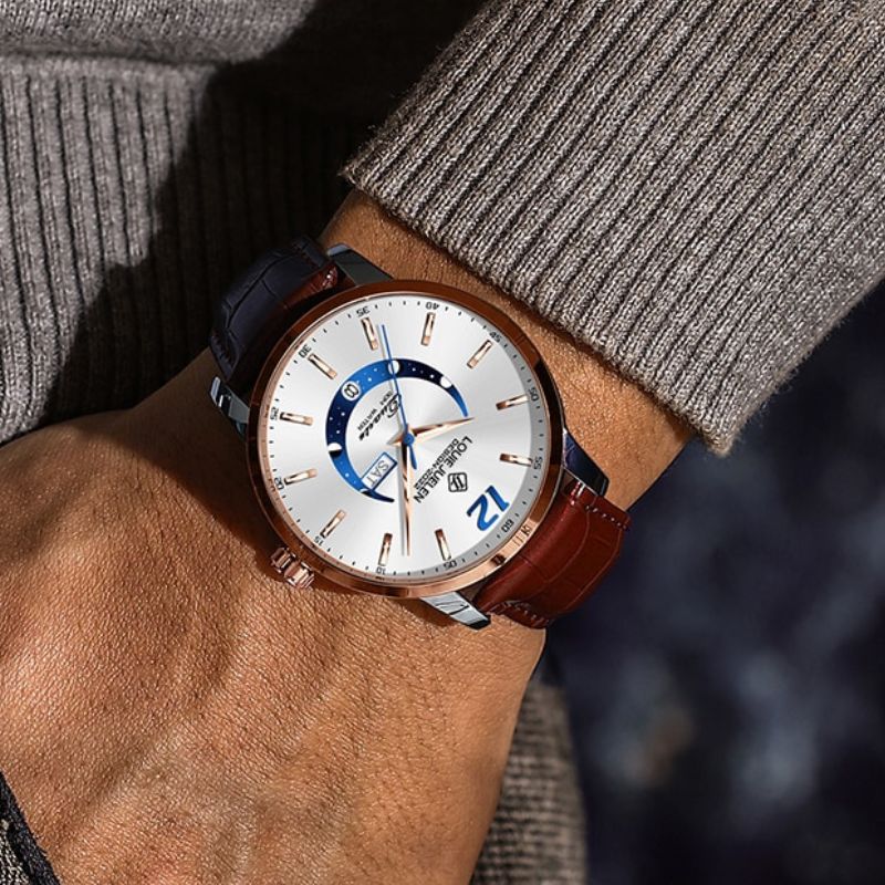 Timeless Moonphase Watch with Classic Elegance