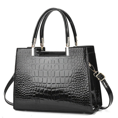 Berlyn | Elegant Shine Croc-Embossed Luxury Bag