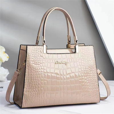 Berlyn | Elegant Shine Croc-Embossed Luxury Bag