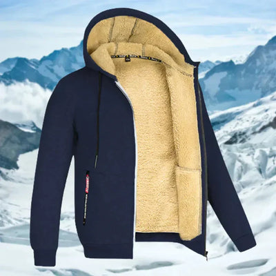 Caleb | Men's Hooded Winter Jacket with Fleece Lining