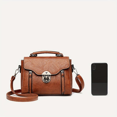 Zoe | Retro Timeless Elegance Flap Handbag