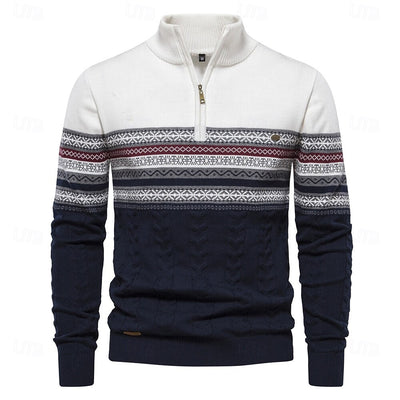 Mateo | Knit Sweater with Half Zip