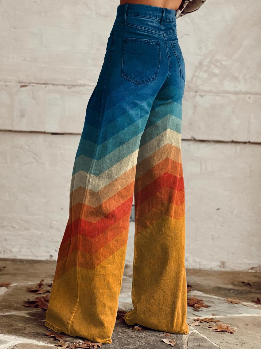 Aurora | Retro Flared Trousers