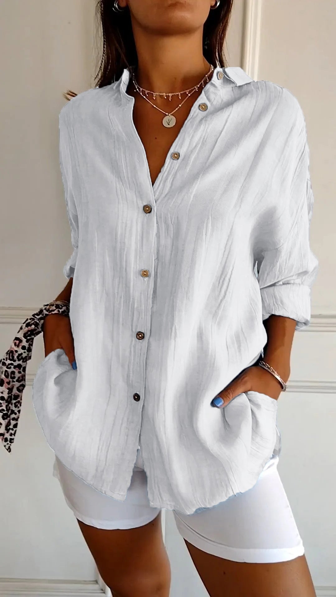 Sasha | Refined Pleated Shirt with Timeless Elegance