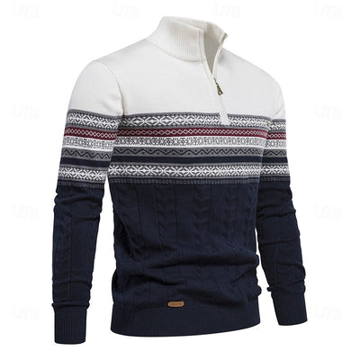 Mateo | Knit Sweater with Half Zip