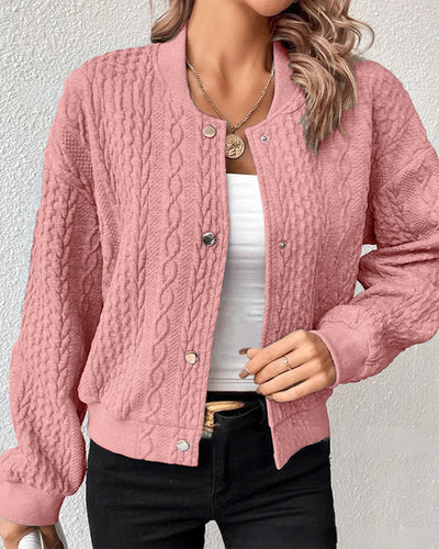 Sydney | Comfortable knitted jacket with handmade details