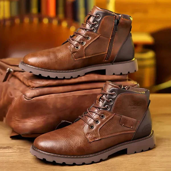 Knox | Robust Leather Lace-Up Boots