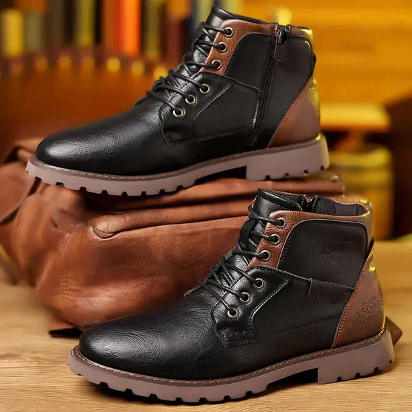 Knox | Robust Leather Lace-Up Boots