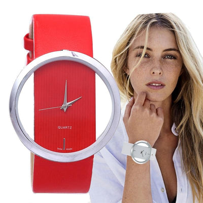 Sophisticated Open-Heart Quartz Watch